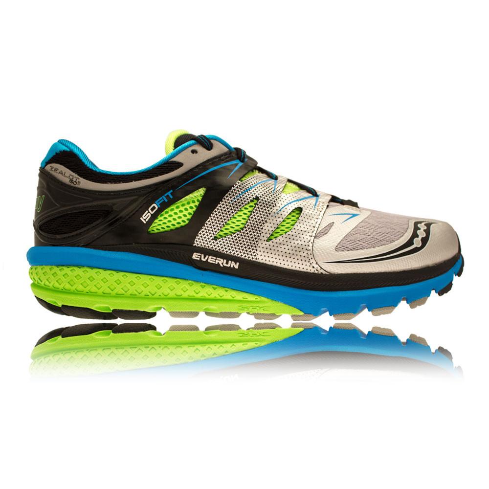 Saucony – Hombre Zealot Iso 2 Zapatillas De Running Correr Verde/Azul/Plateado