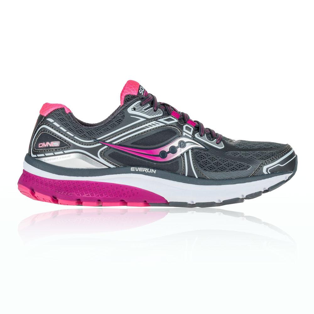 Saucony – Mujer Omni 15 Para Mujer Zapatillas De Running  – Ss17 Correr Rosa/Gris/Negro