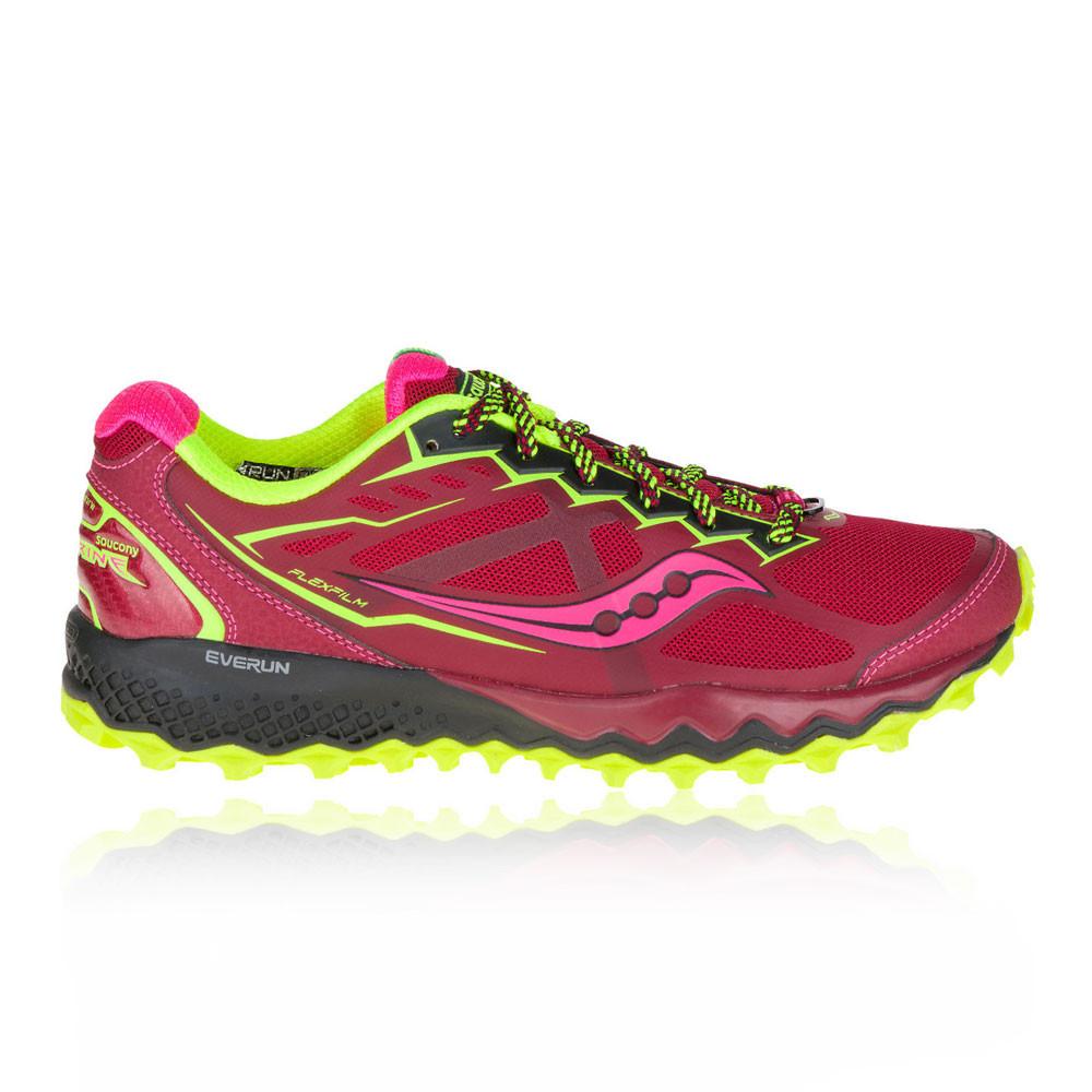 Saucony – Mujer Peregrine 6 Para Mujer Zapatillas De Running Correr Rosa/Rojo