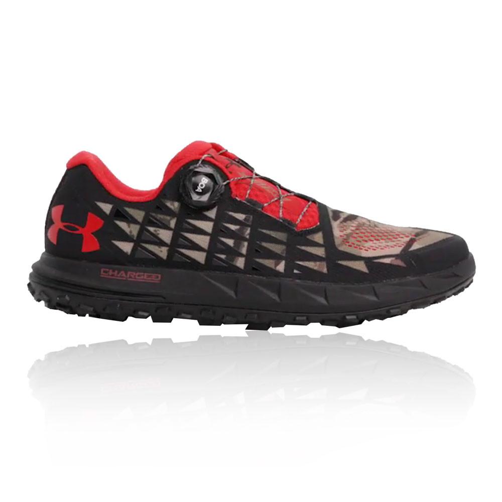 Under Armour – Hombre Fat Tire 3 Trail Zapatillas De Running  – Ss18 Correr Rojo/Negro