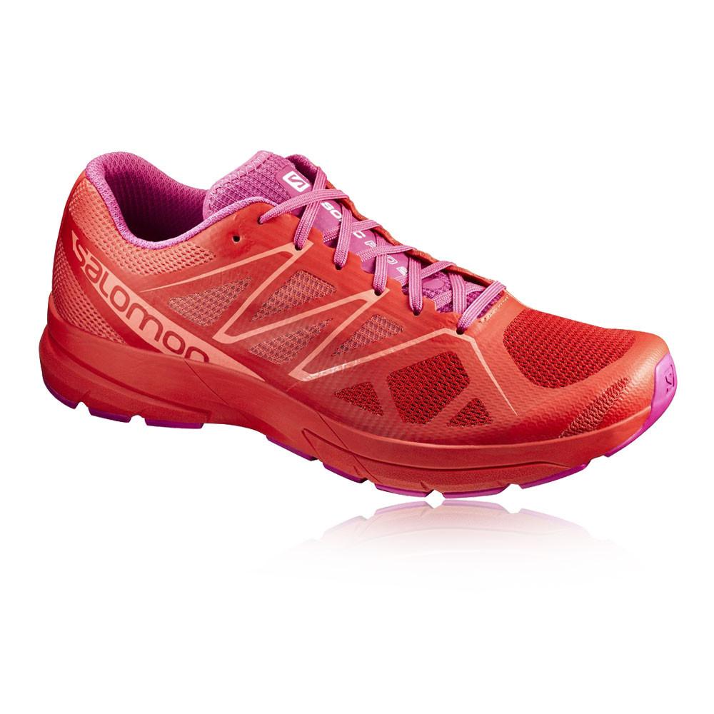 Salomon – Mujer Sonic Pro 2 Para Mujer Zapatillas De Running  – Ss17 Correr Rojo