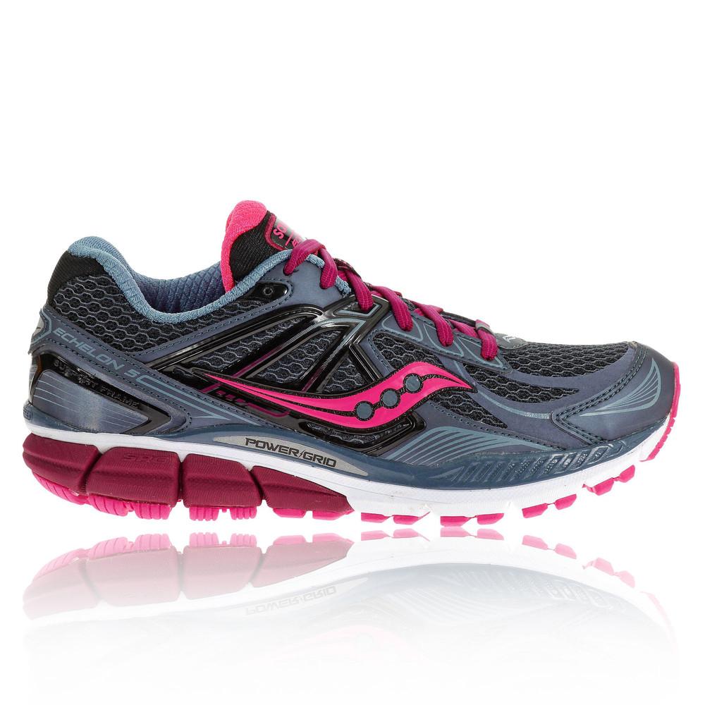 Saucony – Mujer Echelon 5 Para Mujer Zapatillas De Running  – Ss17 Correr Rosa/Gris